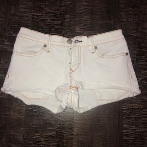 White Denim Shorts